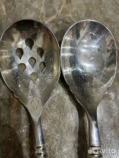 Ложка сервировочная мельхиор набор