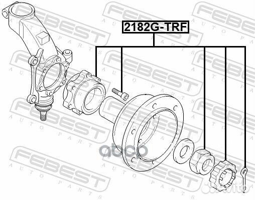 К-кт подшипника ступицы перед. Ford Transit 00