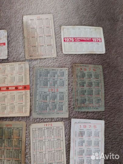 Карманные календарики СССР