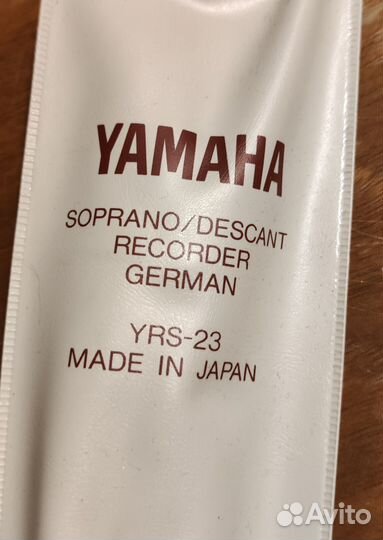 Блокфлейта сопрано Yamaha YRS-23