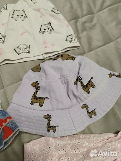 Шапочки, панамки, косынки пакетом 3-4 года