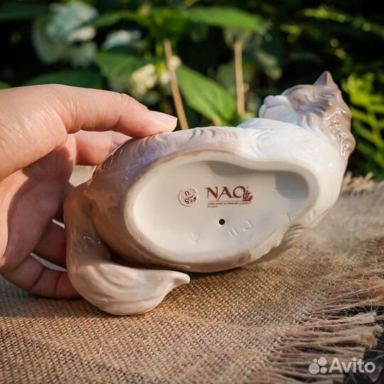Nao by lladro статуэтка кот с клубком, Испания