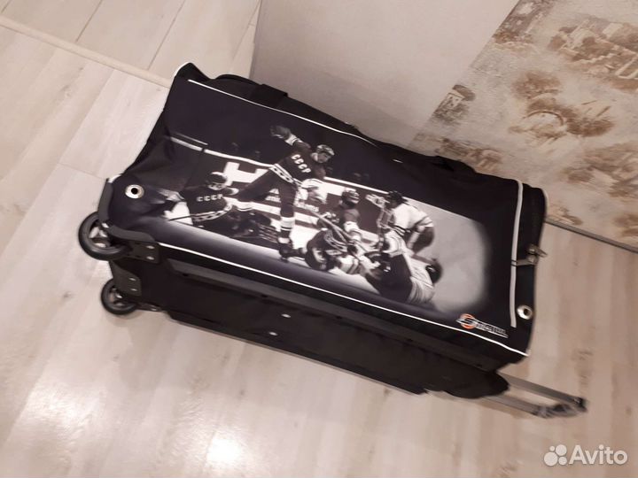 Хоккейный баул 34 черно-белая сублимация