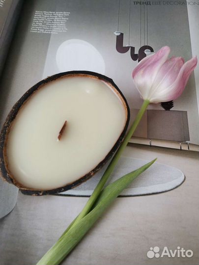 Массажные свечи, свечи в кокосе