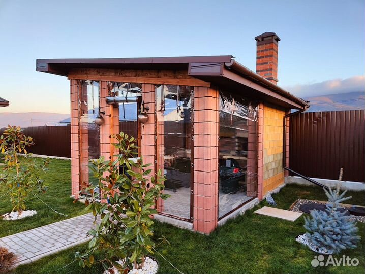 Мягкие окна - шторы пвх на дачи и кафе