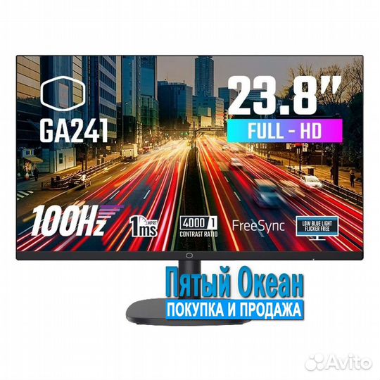 Новый игровой 23.6'' Монитор Cooler Master GA241