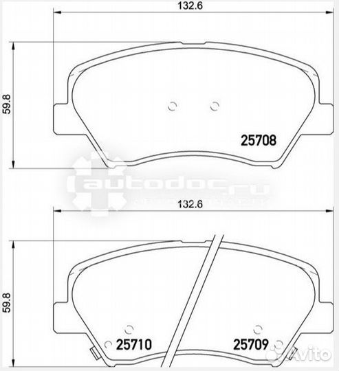 Тормозные колодки nisshinbo для kia, hyundai