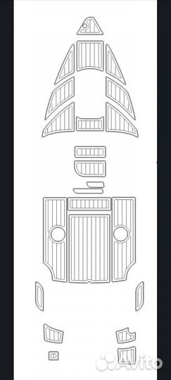 Палубное покрытие eva тик на slider 180, 210, 230