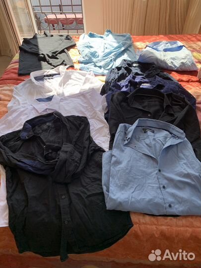 Пакет Мужские вещи р46 S рубашки и брюки