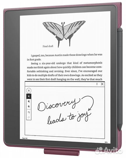 Amazon Kindle Scribe Обложка Оригинал Кожа Бордо