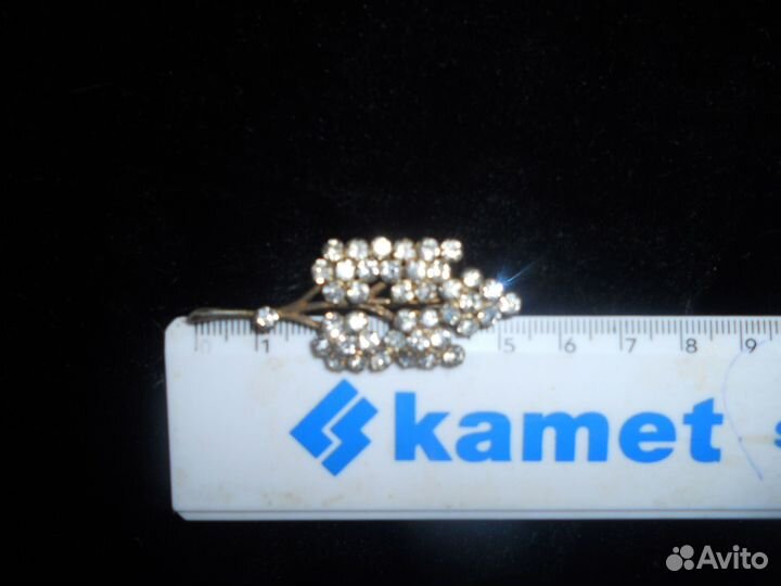 Винтажная брошь серебро 875