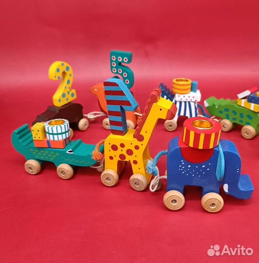 Винтажный набор деревянных подсвечников. Германия