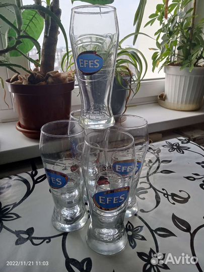 Бокалы Grolsch, Efes для пива