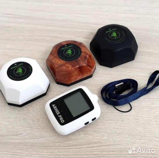 Кнопка вызова персонала и часы пейджер Поясной