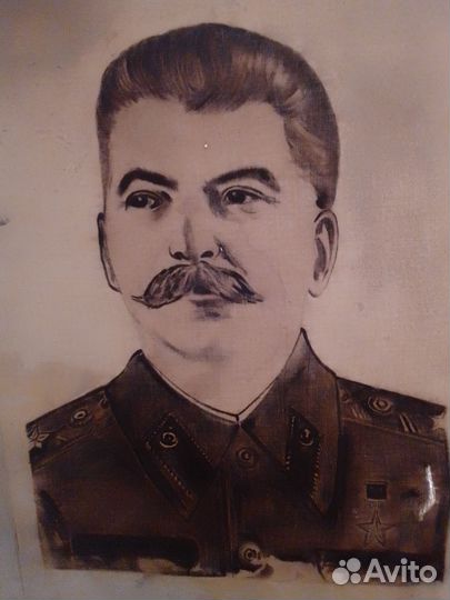 Портрет Сталина СССР ретро Сталин