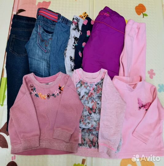 Пакет вещей на девочку, 86-92, осень-зима