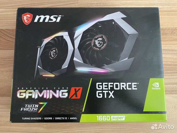 Видеокарта geforce gtx 1660 super MSI Gaming X