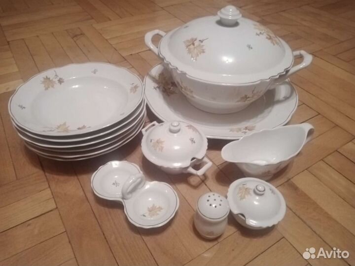 Столовый сервиз Дулево 1960 г 13 предметов