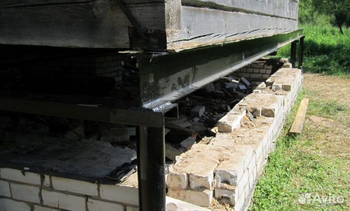 Замена фундамента под дом