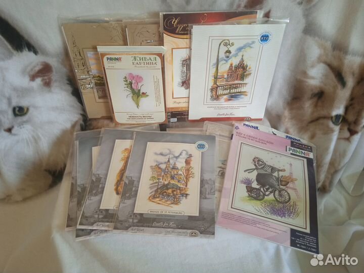 Наборы для вышивания крестом 12 шт