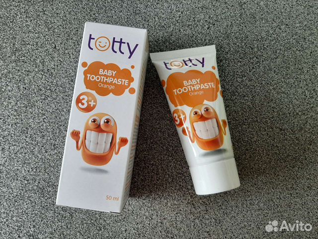 Totty Детская зубная паста со вкусом апельсина 3+