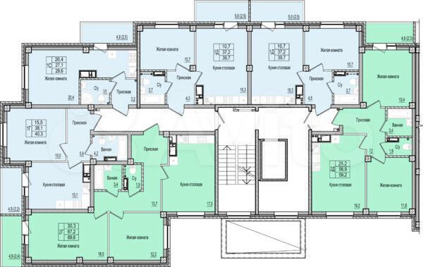Квартира-студия, 29,6 м², 5/10 эт.