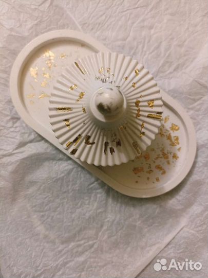 Шкатулка из гипса ручной работы