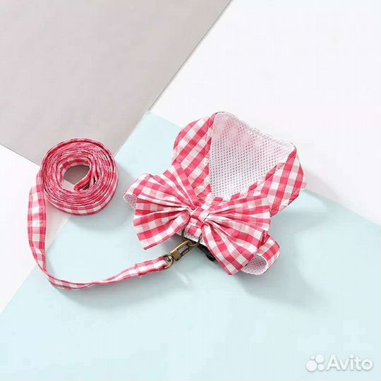 Шлейка с поводком 2 цвета