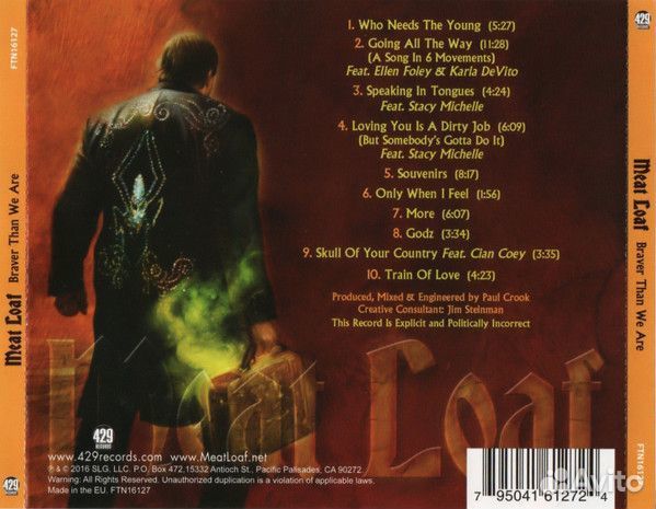 Meat Loaf - Braver Than We Are (CD)