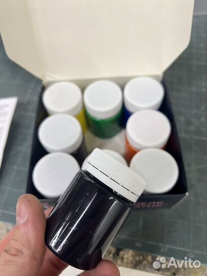 Набор красок по шелку батик decola 9цв. по 50мл