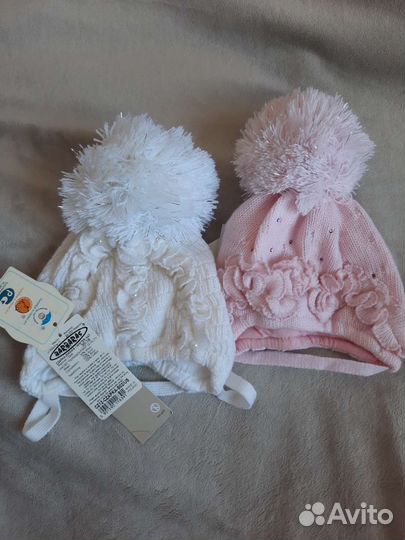 Шапка для девочки 36-38см