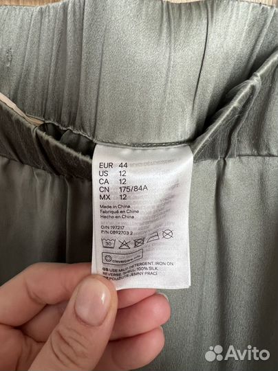 Юбка шелковая hm premium eur 44 (xl)