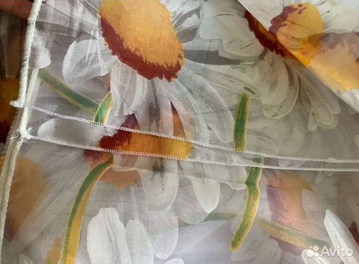 Тюль ромашки, новые