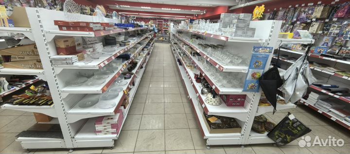 Стеллаж разборный металлический торговый