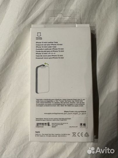 Чехол оригинал apple iPhone 13 mini кожаный