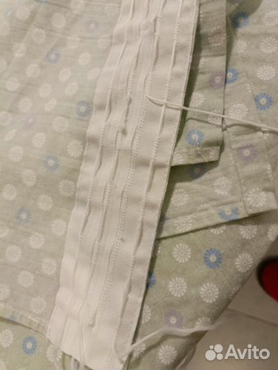 Шторы для кухни с подхватом 2 шт 145х180