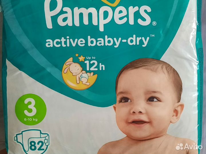 Подгузники Pampers active baby-dry 3