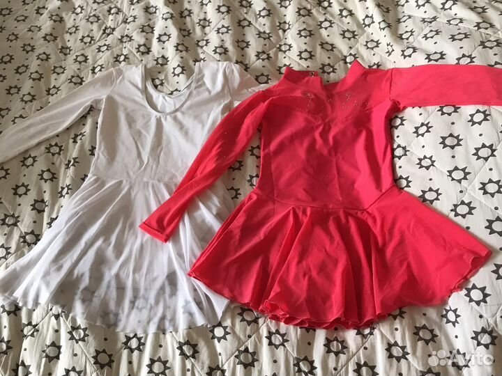 Гимнастический купальник с юбкой