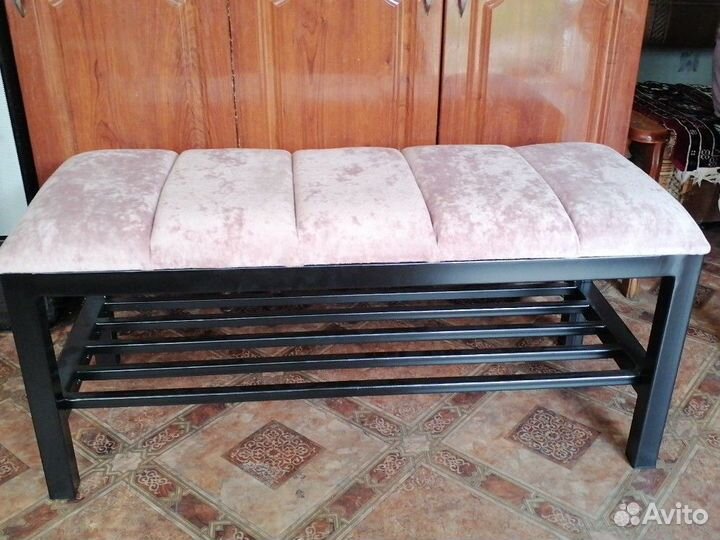 Банкетка в прихожую с полкой для обуви