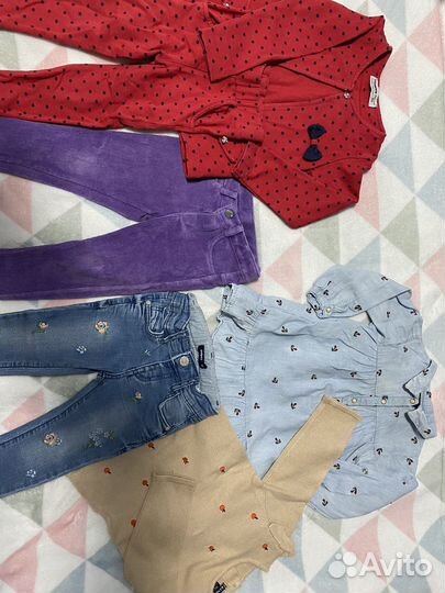 Вещи пакетом для девочки 80 86 zara, kiabi