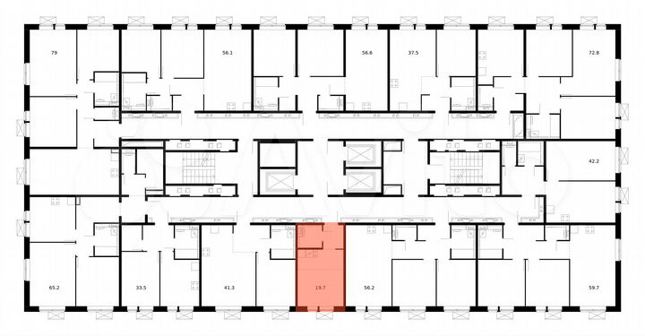 Квартира-студия, 19,7 м², 14/17 эт.