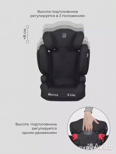 Автокресло Rant Master isofix SPS (15-36 кг)