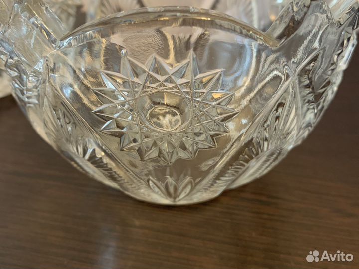 Салатники хрустальные