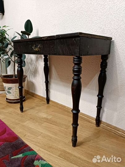 Шахматный столик, красное дерево, антикварный