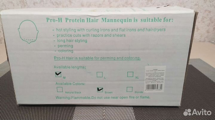 Голова-маникен учебная для парикмахеров новая