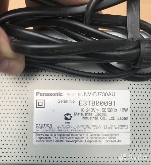 Видеомагнитофон panasonic nv-fj730