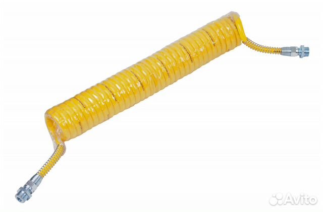 Шланг пневматический витой М22 L7.5м (желтый) (t-4