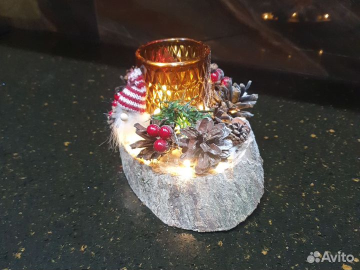 Подсвечник новогодний