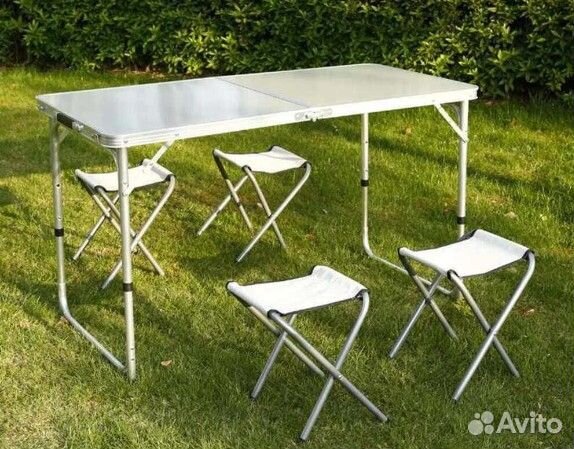 Стол туристический складной и 4 стула
