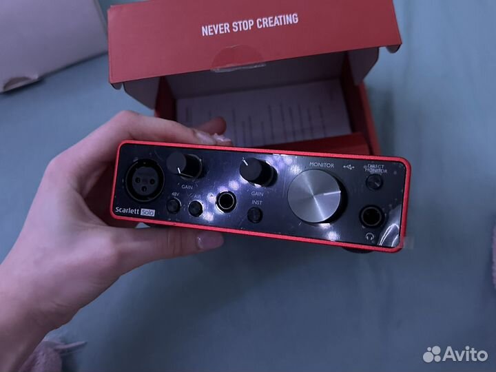 Звуковая карта focusrite scarlett solo 3rd gen